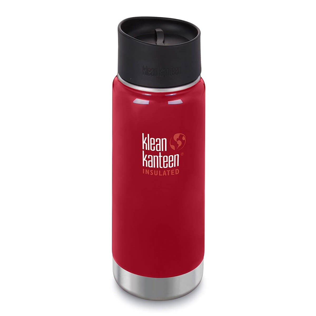 klean kanteen wide double wall vacuum insulated stainless steel coffee mug with leak proof café cap 2.0