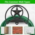 thumbnail image 4 of Garden Hose Holder 125Ft Wall-Mounted Hose Reel Decorative Star  Durable  Hose Hanger, 4 of 9