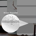 thumbnail image 3 of White Boho Stall Shower Curtain for Bathroom Grey Stripe Lines Bathtub RV Room Partition Decoration 36x72 inches Waterproof Fabric Shower Curtains with Hooks, 3 of 6