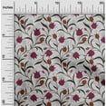 thumbnail image 2 of oneOone Cotton Flex Pink Fabric Floral Retro Fabric For Sewing Printed Craft Fabric By The Yard 40 Inch Wide, 2 of 5