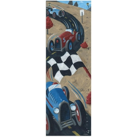 - Oopsy Daisy Too Growth Chart Print, Vintage Race Cars