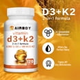 thumbnail image 5 of Vitamina D3 + K2: ayuda a regular el metabolismo del calcio, promueve la salud de los huesos, los dientes y la piel y apoya la inmunidad - 120 s, 5 of 5