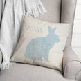 thumbnail image 2 of Creative Products Hoppy Easter Bunny Flowers 18 x 18 Indoor / Outdoor Pillow, 2 of 2