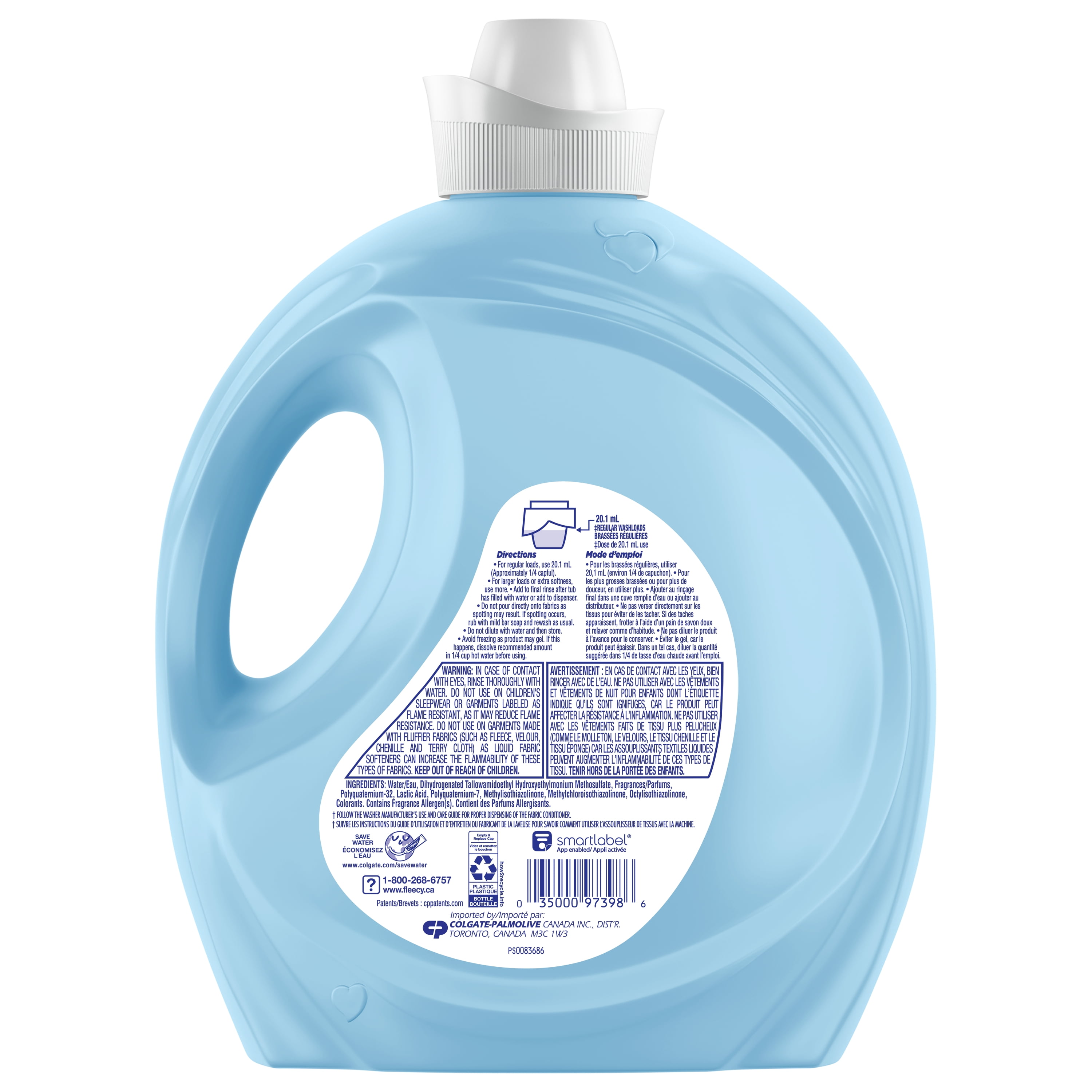 Fleecy Calm Liquid Fabric Softener Liquid (Fabric Conditioner), 4.7 L - 233 WL