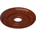 thumbnail image 3 of Ekena Millwork 16 1/4"OD x 3 5/8"ID x 1"P Wreath Ceiling Medallion (Fits Canopies up to 5 1/2"), Hand-Painted Firebrick, 3 of 6