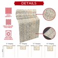 thumbnail image 6 of Bohemian Floral,Short Table Runner 36 Inches Long,Vintage Gradient European Line Cotton Linen Table Runners Dresser Scarves,Fabric Tabletop Scarf Furniture Cover for Home Dinner Party Decor 13"x36", 6 of 9