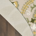 thumbnail image 6 of Nourison Aloha Indoor/Outdoor Ivory Green 5'3" x Round Area Rug (5 Round), 6 of 9
