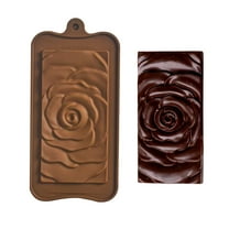 Rose Pattern Chocolate Mold 1-Piece Set, Silicone Baking Mold for DIY Candy Making, Reusable Cake Decorating Tool, Ideal for Home Bakers and Holiday Treats