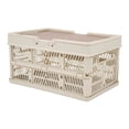 thumbnail image 3 of Cesta de picnic para acampar, plegable, de gran capacidad, multifunción, de mano, para almacenamiento de camping, caja de almacenamiento para acampar, gris, blanco, S, 3 of 14