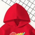 thumbnail image 5 of Gubotare Toddler Hoodies Cute Hoodies for Teen Girls Boys Sweatshirt Winter Pullover Tops Kids Clothes Size 2T 3T (Red,2-3 Years), 5 of 7