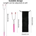 thumbnail image 2 of fourchettes Barbecue, 5 Fourchettes De Barbecue Extensible 34" Brochettes Pour Barbecue Avec Poigne En Plastique, Btons Rtir La Guimauve Pour F, 2 of 5