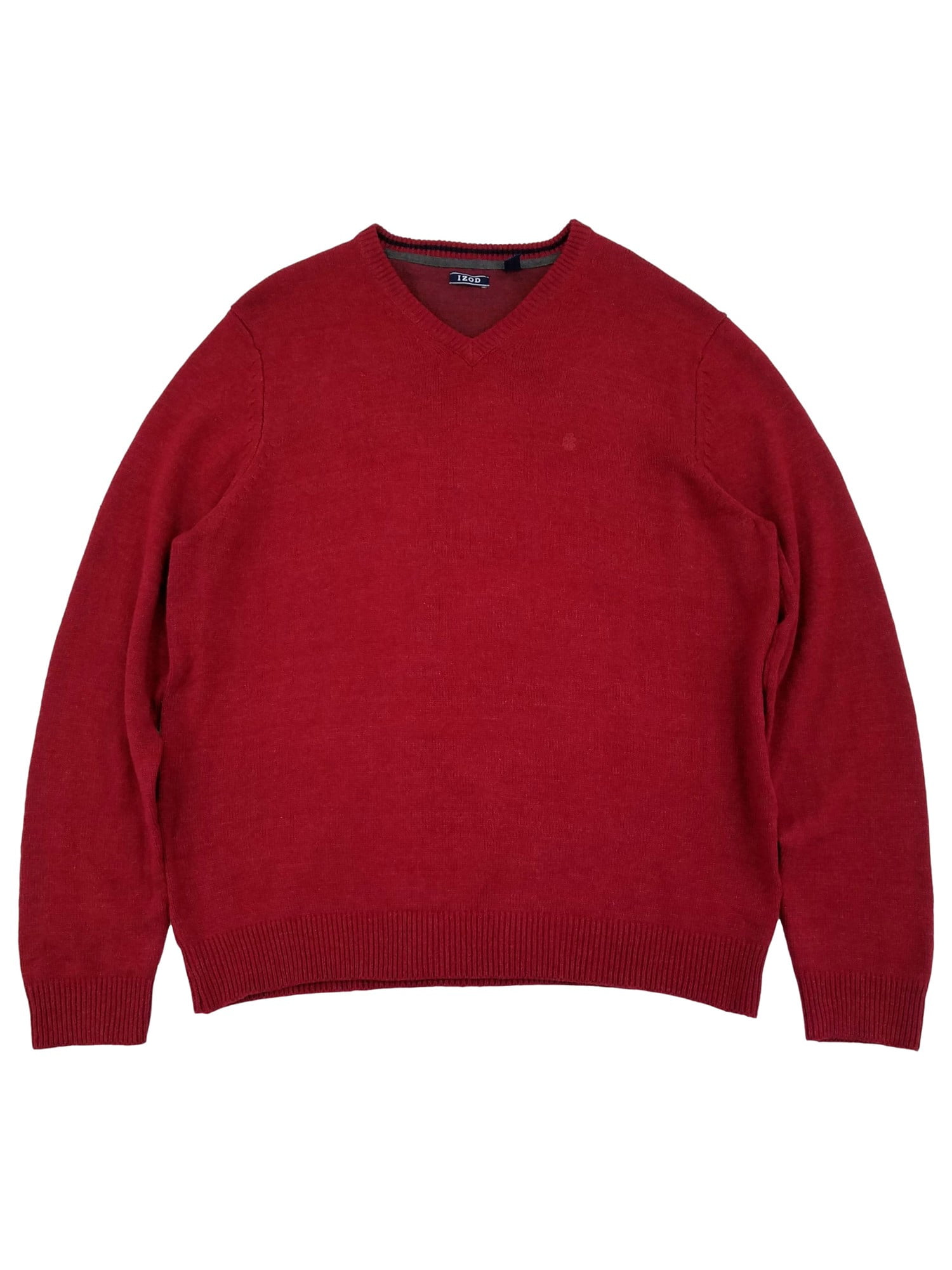 IZOD Mens Biking Red Premium Essentials Lightweight V-Neck Sweater XXL -  Walmart.com