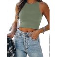 thumbnail image 1 of Camisetas ombligueras sin mangas y con espalda cruzada, 1 of 5
