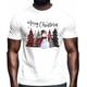 thumbnail image 2 of Camisetas para hombre, de Navidad, muñeco de nieve, árbol de Navidad, de manga corta, informales, con gráficos para adolescentes, niños y hombres., 2 of 8