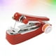 thumbnail image 3 of EeaseMX Máquina de coser roja portátil multifunción para el hogar Mini máquina de coser manual inalámbrica de mano para costura Color de hilo aleatorio, 3 of 7