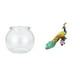 thumbnail image 1 of Pecera Pequeña Transparente, Adorno Para El Hogar, Cuenco, Jarrón, Mesa, Dormitorio, Escritorio, Sala De Estar, Decoración Del Hogar, Escultura De Pavo Real, Figurita, Adorno Decorativo Para, 1 of 8