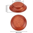 thumbnail image 3 of Nature Wood Display Base Round Orange Red Wooden Base 3.8x0.8 inch Wood Display Stand Wooden Pedestal for Figure Toy Model DIY Crafts Display or Home Decoration, 3 of 9