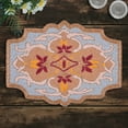 thumbnail image 2 of Rust Blue Beaded Placemats for Fall Autumn Thanksgiving Dining Table Scratch Heat Resistant Charger Mats Kitchen Decor Set of 4, 2 of 7