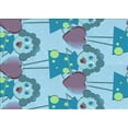 thumbnail image 1 of Ahgly Company Machine Washable Indoor Rectangle Transitional Glacial Blue Ice Blue Area Rugs, 2' x 5', 1 of 7