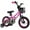 Pink, variant on Costway 12" Kid’s Bike with Training Wheels Adjustable Handlebar & Seat Handbrake Black