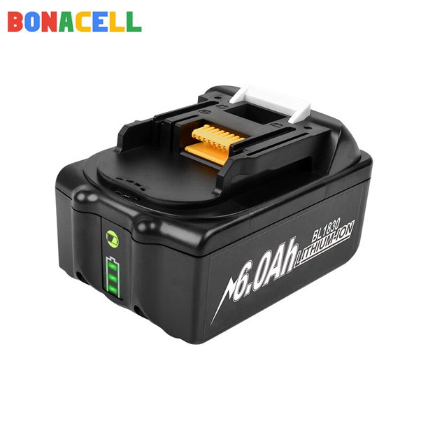 Makita-batería Recargable De 18V Y 6000mAh Para Herramientas Eléctricas, Recambio De Ion De Litio LED, LXT, BL1860B, BL1860, BL1850 Cargador 3A, Novedad - AliExprs