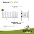 Zippity Outdoor Manchester NoDig Vinyl Fence Kit, Garden Picket Panels