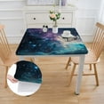 thumbnail image 2 of Acheng Space Art Square Tablecloth with Elastic Edge 100% Polyester Fiber 40*40, 2 of 8