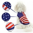 thumbnail image 4 of July 4th Dog Costume Set, Patriotic Dog Vest, US Flag Summer Dog Shirt, Mesh Breathable Independence Day Dog Outfits for Small Medium Large Dogs M, 4 of 6
