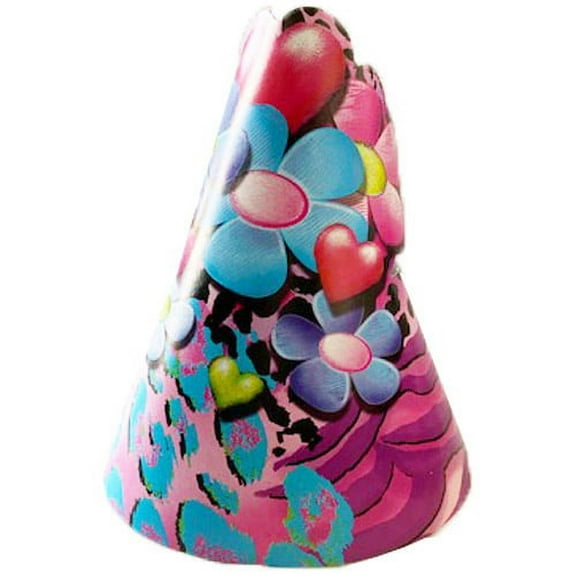 Various Safari Girl Cone Hats, New, 8 Count