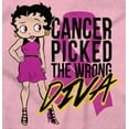 thumbnail image 2 of Betty Boop Cancer Picked Wrong Diva Hoodie Sweatshirt Women Brisco Brands 2X, 2 of 4