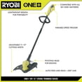 thumbnail image 5 of RYOBI ONE+ 18V 13 in. Cordless Battery String Trimmer/Edger (Tool Only), 5 of 11
