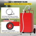 thumbnail image 6 of SKYSHALO VV-SYJYC-OI2, 30 Gallon Gasoline Diesel Portable Fuel Caddy Manuel Transfer Pump Red, 6 of 9
