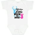 thumbnail image 3 of Inktastic Gender Reveal Will It Be a Little Buck or Doe? Girls Baby Bodysuit, 3 of 5
