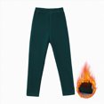thumbnail image 2 of Gibobby Kids Baby Girls Leggings Footless Soft Skinny Thin Leggings Toddler Girls Solid Stretch Trousers(18-24 Months,Dark Green), 2 of 7