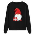 thumbnail image 3 of Pull de Noël pour Femmes Col Rond Cardigan d'Hiver Manches Longues Fermeture Blouse Chandail à Capuchon Veste Mi-Longue Imprimée Mode Chandail en Molleton, 3 of 6