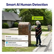 SANNCE 4PCS 3MP H.265+ Wireless Wi-Fi Security Camera System, 100ft Night Vison, IP66, Remote Monitoring, 1TB HDD, Human Detecti, 5MP 8CH NVR Two-Way Audio Recording and 3MP Bullet Cameras