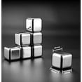 thumbnail image 5 of Stainless Steel Metal Beverage Chilling Rocks,Reusable Ice Cubes For Whiskey,Vodka,Liqueurs,Wine (26mm: 8 with clip), 5 of 5