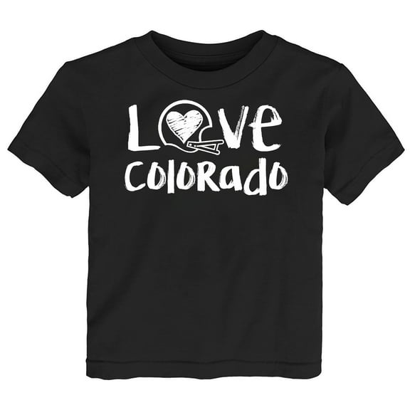 Future Tailgater Chalk Art Love Infant Toddler Youth T-Shirt for Colorado Fans