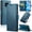 Blue, variant on ETFAST Leather Phone Case Wallet With Card Holder Zipper For Redmi Note 9 Pro Max 9Pro 9S High Quality Leather Phone Case