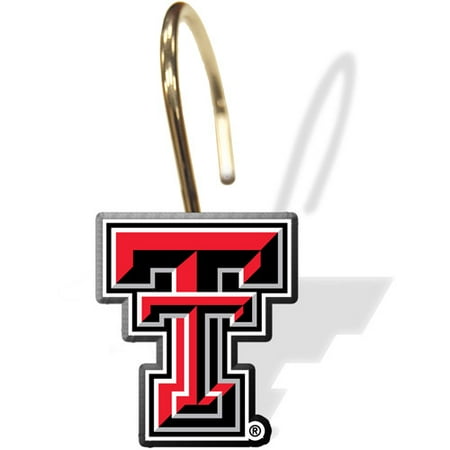 NCAA Texas Tech Red Raiders Shower Curtain Rings, 12pk