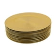 thumbnail image 5 of 100 PCS PP Gold Charger Plates Set Round Charger Plates Charger Plate for Wedding Party Baby Shower 13in, 5 of 17