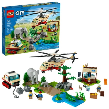 LEGO City Wildlife Rescue Operation 60302 Building Toy for Kids (525 Pieces)