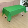 thumbnail image 2 of Celebrate It Plastic Table Cover – Solid Green Disposable Tablecloth - Green - 54" x 108" - 30 Pack, 2 of 3