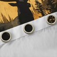 thumbnail image 4 of Homewish Wildlife Deer Blackout Curtains Set of 2 (52x84 Each) For Kids Children Teens,Woodland Animal Window Curtains,Black Brown Curtains and Drapes,Luxury Bedroom Decor, 4 of 6