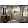 thumbnail image 2 of DreamLine Unidoor-X 64-64 1/2 in. W x 72 in. H Frameless Hinged Shower Door in Brushed Nickel, 2 of 8
