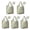 Pioneer Flower Floral-3, variant on 5 Pack Foldable Shopping Bag,Pioneer Flower Floral Print Pattern Reusable Grocery Bags with Pockets,Large Reusable Tote Bags with Handles Waterproof & Lightweight