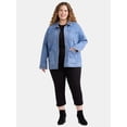 thumbnail image 5 of Time and Tru Women's and Women’s Plus Denim Utility Jacket, Sizes XS-4X, 5 of 5