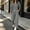 Gray, variant on Xdegoge Womens 2 Piece Sweatsuits Half Zip Pullover Sweatshirt and Slit Wide Leg Pants Casual Lounge Sets Athletic Tracksuit