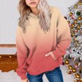 thumbnail image 2 of Staki Cute Hoodies for Teen Girls Trendy Oversized Hooded Sweatshirts Tween Girl Gradient Preppy Clothes 1-14Y(Watermelon Red,9-10 Years), 2 of 5
