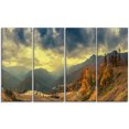 thumbnail image 2 of Caucasus Mountains Yellow Panorama - Landscape Artwork Canvas, 2 of 3